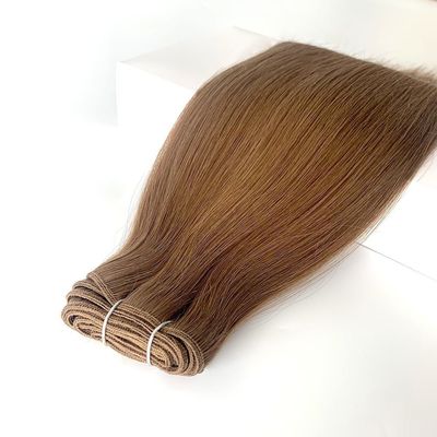 Dupla cutícula desenhada alinhada Ombre Color Machine Weft Hair Extensions Cabelo humano 100g/pacote