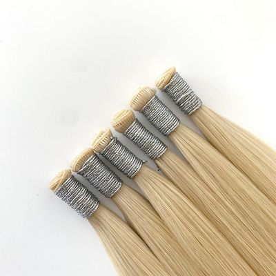 Comprimento de cabelo 24 polegadas 100% cabelo humano europeu fita invisível em extensões de cabelo génio tecelagem personalização