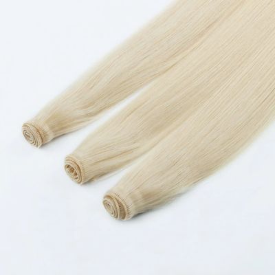 Genius Weft Upgrade Handtied Weft Suave e fina Cor escura Extensão de cabelo Sem derramamento