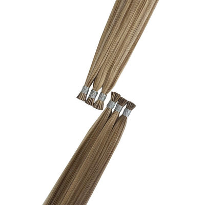 Queratina crua Extensão de pontas do cabelo 100% Remy Natural Extensão de cabelo humano duplo desenhado