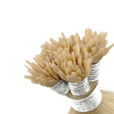 100% de cabelo humano pré-ligado de ventoinha ponta queratina Y ponta extensões de cabelo para pedido personalizado