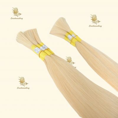 Cabelo Virgem Alinhado à Cútica Ruso Blonde Cabelo Humano Pacote Garantia de reembolso de 30 dias