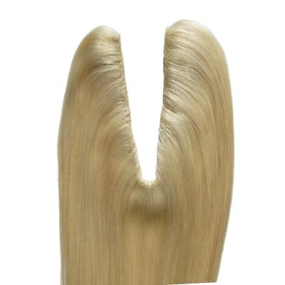 Blonde Straight Texture U Part Closure US Topper para extensões de cabelo