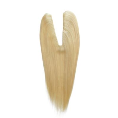 Blonde Straight Texture U Part Closure US Topper para extensões de cabelo