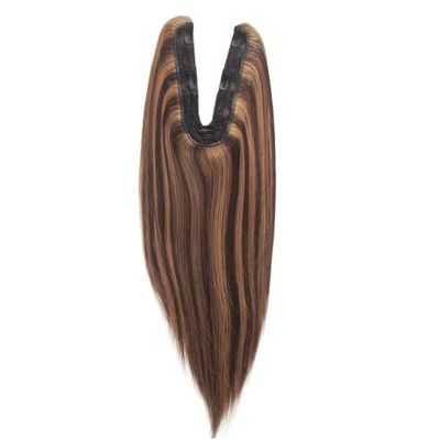 US Topper de cabelo humano virgem Remy U parte Topper textura reta