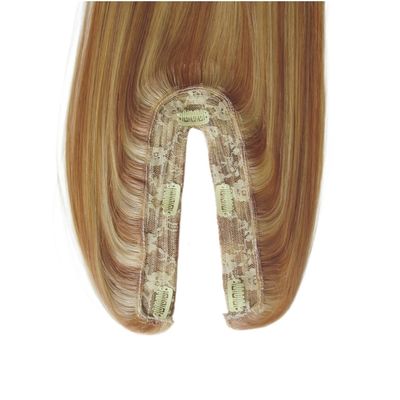 US Topper de cabelo humano virgem Remy U parte Topper textura reta