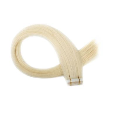 Aceita-se pedido personalizado para extensões de cabelo de fita pré-ligada em cor loira