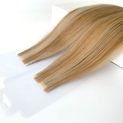 Personalização Salão Dupla cutícula desenhada alinhada extensões de cabelo de fita humana sem costura