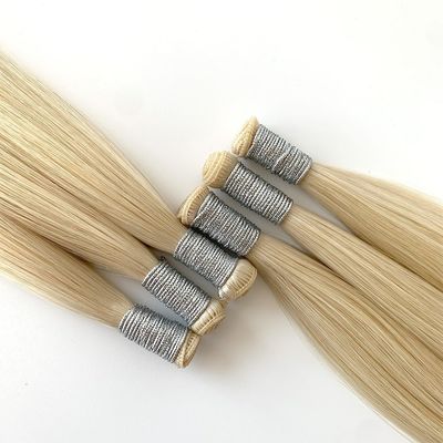 Modas personalizadas 100% natural Remy Hair Weft para extensões de cabelo europeu