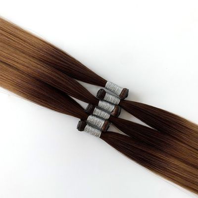 Modas personalizadas 100% natural Remy Hair Weft para extensões de cabelo europeu