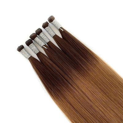 Modas personalizadas 100% natural Remy Hair Weft para extensões de cabelo europeu