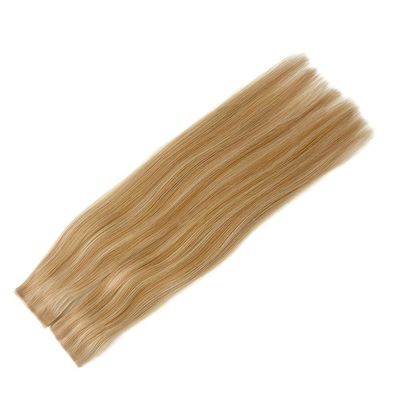 24 polegadas Sem costura Invisível PU Skin Weft 100% Extensão de cabelo humano para salão e mulheres