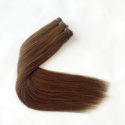 Dyeable Russian Human Hair Machine Weft Extensions 100% Virgin Cuticle Aligned Hair (Cabeça humana russa corante)
