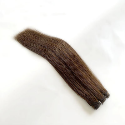 Dyeable Russian Human Hair Machine Weft Extensions 100% Virgin Cuticle Aligned Hair (Cabeça humana russa corante)