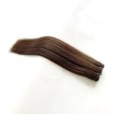 Dupla cutícula desenhada alinhada Ombre Color Machine Weft Hair Extensions Cabelo humano 100g/pacote