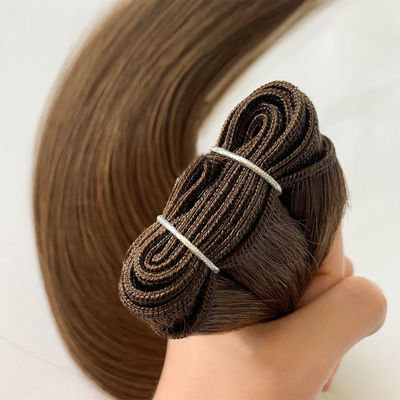 Dupla cutícula desenhada alinhada Ombre Color Machine Weft Hair Extensions Cabelo humano 100g/pacote