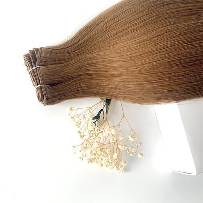 Dupla cutícula desenhada alinhada Ombre Color Machine Weft Hair Extensions Cabelo humano 100g/pacote