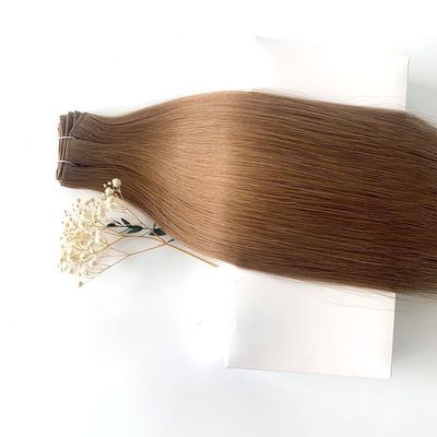 Pedido personalizado Duplo desenhado Remy Máquina Weft Extensões de cabelo 100% máquina de costura