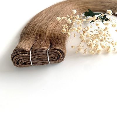 Pedido personalizado Duplo desenhado Remy Máquina Weft Extensões de cabelo 100% máquina de costura