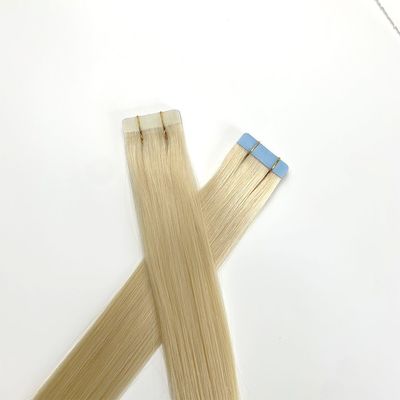 European Double Drawn Russian Human Hair Tape Hair Extension Dyeable Pre-Bonded