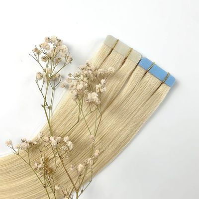 European Double Drawn Russian Human Hair Tape Hair Extension Dyeable Pre-Bonded