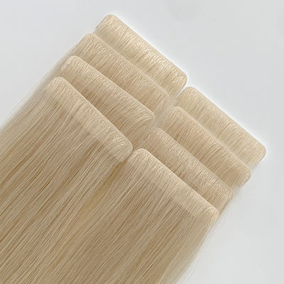 Cabeleira virgem invisível sem costura, estilo reto, fita pré-ligada, extensões de cabelo humano
