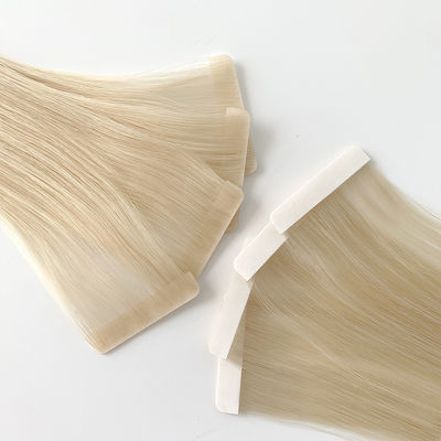 Cabeleira virgem invisível sem costura, estilo reto, fita pré-ligada, extensões de cabelo humano