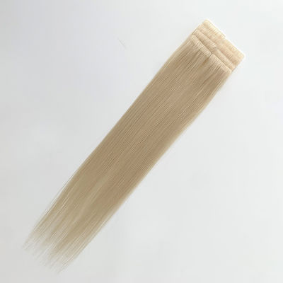 Cabeleira virgem invisível sem costura, estilo reto, fita pré-ligada, extensões de cabelo humano