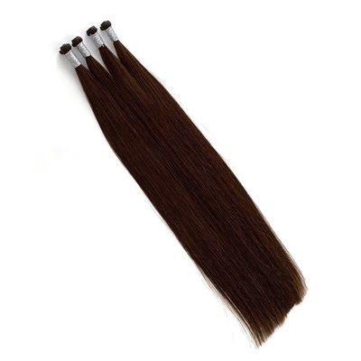 100% de cutícula virgem humana Remy alinhada com tecido de cabelo russo com tecnologia de corte de génio