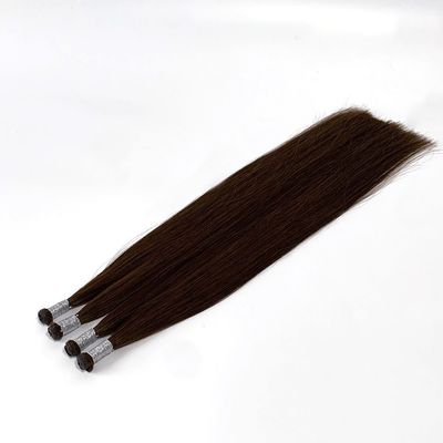 100% de cutícula virgem humana Remy alinhada com tecido de cabelo russo com tecnologia de corte de génio