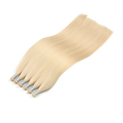 Muti-Color Genius Weft Emaranhado de Cabelos Humanos Não 100% Virgem Russa Extensões não processadas