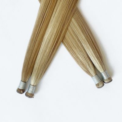 Estilo reto Gênio corte cabelo humano extensões de fita de tecido da pele com cola e cola