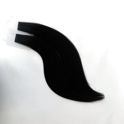 20 polegadas de fita fina e reta com cabelo virgem indiano com suavidade e brilho.