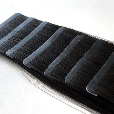20 polegadas de fita fina e reta com cabelo virgem indiano com suavidade e brilho.