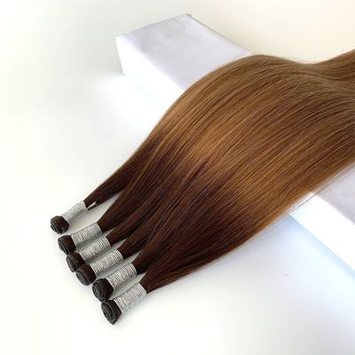 Cabelo humano vietnamita duplo, génio, tecido superior, extensões retas de luxo.
