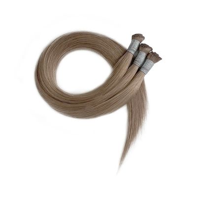 24 polegadas Brasileira Remy cutícula alinhada cabelo reto amarrado com as mãos extensões de trama fina macia
