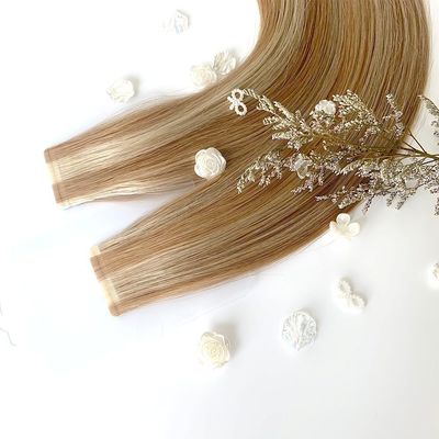 Muticolor Sem costura Remy cabelo humano virgem Ultra Slim fita em extensões de cabelo US fita