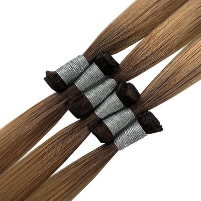 100 g/ embalagem Cabelo Brasileiro Flat Weft Cuticular Duplo Desenhada Extensões de Cabelo Humano Intactos