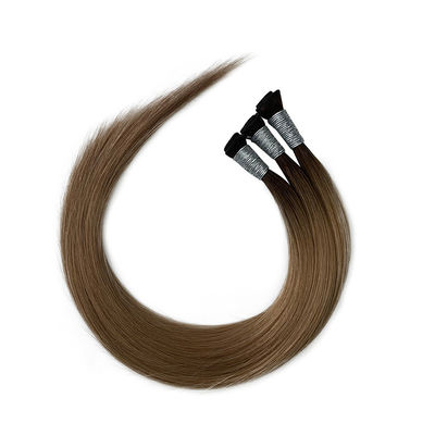 100 g/ embalagem Cabelo Brasileiro Flat Weft Cuticular Duplo Desenhada Extensões de Cabelo Humano Intactos