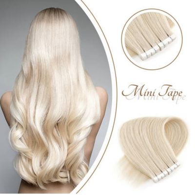 Remy Hair Duplo Desenhado Mini-Tape Europeu em Extensões de Cabelo Humano de Verdade 30 dias reembolso