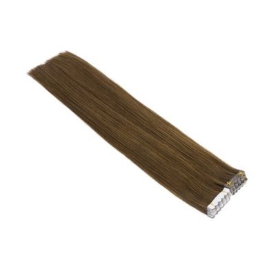 Mini fita de cabelo europeu em extensões de cabelo humano real duplo virgem remy pequena fita