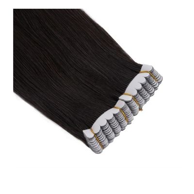 Mini fita de cabelo europeu em extensões de cabelo humano real duplo virgem remy pequena fita
