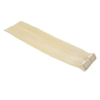 Mini fita de cabelo europeu em extensões de cabelo humano real duplo virgem remy pequena fita