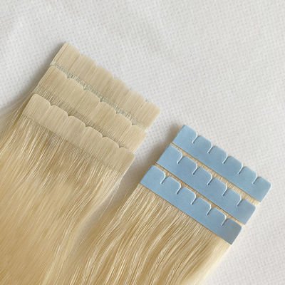 Mini fita de cabelo europeu em extensões de cabelo humano real duplo virgem remy pequena fita