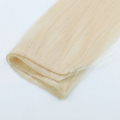 Genius Weft Upgrade Handtied Weft Suave e fina Cor escura Extensão de cabelo Sem derramamento