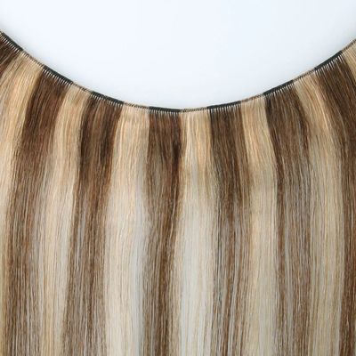 Genius Weft Upgrade Handtied Weft Suave e fina Cor escura Extensão de cabelo Sem derramamento