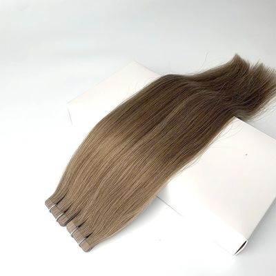 Remy Hair Blonde Negro Cinzento Cor Cutícula Alinhada Banda Brasileira em Extensões de Cabelo Humano