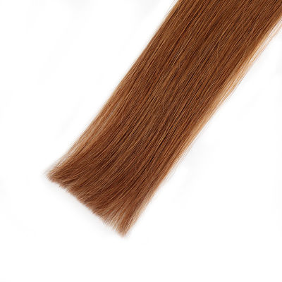 100% de cabelo humano extensões de cabelo liso sedoso fornecedor cor natural fita europeia em cabelo remy