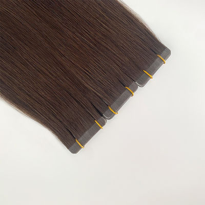 100% de cabelo humano extensões de cabelo liso sedoso fornecedor cor natural fita europeia em cabelo remy