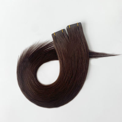 100% de cabelo humano extensões de cabelo liso sedoso fornecedor cor natural fita europeia em cabelo remy